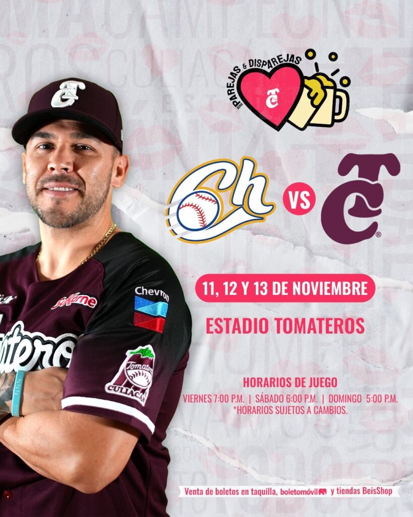 TOMATEROS RECIBE A CHARROS EN LA SERIE PAREJAS Y DISPAREJAS
